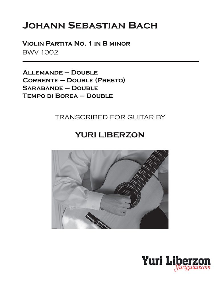 Violin Partita No. 1, BWV 1002 — sheet music cover